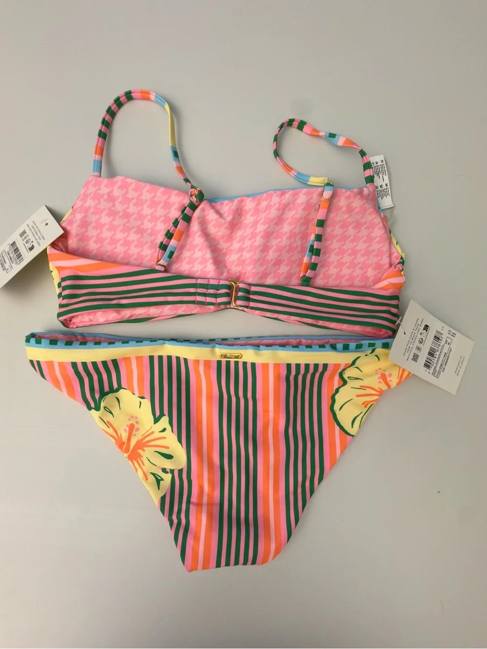 Maaji Striped Paradise Bikini Medium NWT